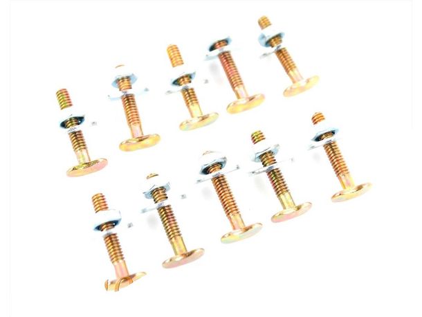Schrauben-Set M3 x 18mm mit Muttern und Scheiben für Hercules K 50, 75, 125, MK, 220, Kreidler Florett, Zündapp Sport Combinette, GTS, KS, C, Puch, Miele, DKW, KTM, Rixe, NSU