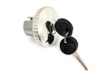 Lockable fuel tank cap 30mm with 2 keys for Zündapp M 50, Mofa 25 Bergsteiger, ZD, ZL, ZX, ZS, ZR A, Hercules Prima M, Kreidler Flory, MF, MP, Puch DKW, KTM Mofa, Moped