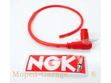 Cavo candela NGK silicone rosso 5k Ohm per Yamaha DT 125 R, SR 500