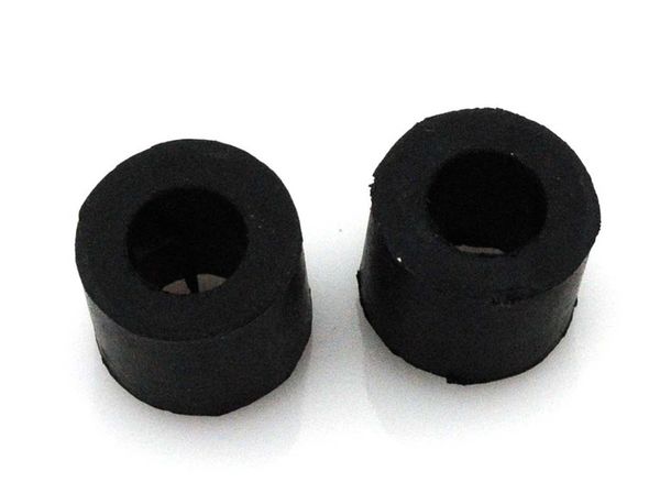 Federbein Gummi 19x10mm Schwarz 2 Stück für Kreidler Florett