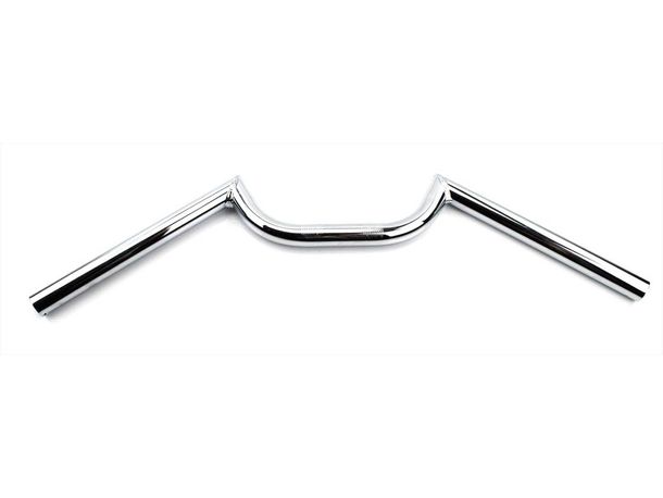Lenker Chrom 560mm 80mm Flach für Zündapp KS, GTS, CS, Z, Kreidler Florett, Flory, Hercules Prima, M, MK, K, Puch Maxi, Monza, X, Simson S, SR, DKW, KTM, Rixe, Sachs Mofa, Moped