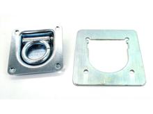 Suporte de amarração galvanizado 105x105mm com contraplaca 140x135mm para mofa, moped, mokick, motocicleta