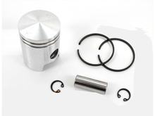 Kolben Satz Aluminium 38mm mit Kolbenbolzen 12mm und Kolbenringen für Sachs, Hercules 219, 218, 220, Miele, DKW, KTM, Göricke, Gritzner