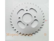 Pignon Presto Aluminium 35 dents 4 trous pour KTM 505, Garelli Cross 40, Hercules Optima Prima 1-6, MP 2, 4, MF 3, M 6, HR Hobby Rider, P 1, MX SX, 5, Pronto, Presto, Zündapp A 25 Automatique Type 460-01, 460-02