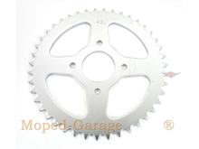 Pignon de chaîne Presto Aluminium 43 dents pour Hercules Prima 1, 2, 3, 4, 5, 6, MP MF M HR Hobby Rider, P MX SX, Optima Pronto, Presto, Garelli Cross 40, KTM 505, Zündapp A 25 Automatic Type 460-01, 460-02