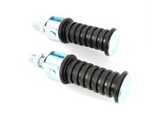 Sada stupňů M12 x 25mm 105mm 30mm černá pro Yamaha DT 50, 80, 125, RD, FS, DX