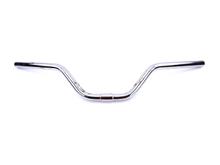 Manubrio cromo larghezza 650mm altezza 110mm rientro 70mm diametro fissaggio 25mm larghezza 35mm per Hercules L 50, MF 1 2 3, CB City Bike, Zündapp Automatic Mofa Tipo 442, Kreidler MP, Puch Maxi S N, Rixe DKW