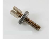Stelschroef M6 x 35mm met sleuf en borgmoer voor mofa, moped, bromfiets