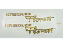 Aufkleber Gold Schwarz 135mm x 30mm für Kreidler Florett