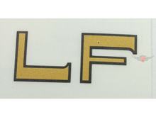 Aufkleber LF gold schwarz 45x20mm für Kreidler Florett
