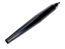 Scarico a forma di sigaro nero opaco con tappo finale cromato 28mm 700mm per Zündapp GTS, KS, Hercules K MK, Kreidler Florett, Puch, Miele, DKW, Rixe Göricke, Griztner, KTM, Horex