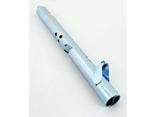 Flauto di scarico in metallo 230mm 23mm per Zündapp KS 50 Cross, Sport, Super Kreidler Mofa, Moped, Mokick, KKR, Hercules KKR