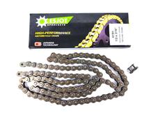 Ketting 415 1/2 x 3/16 120 schakels met kettingclip voor Zündapp, Kreidler, Hercules, Puch, Miele, DKW, KTM, Rixe, Mofa, Moped, Mokick
