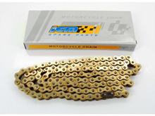 Ketting 420 144 schakels Goud voor Kreidler Florett RS, Zündapp KS SX K 80, Yamaha DT 50 M, Honda MB MT MBX MTX 80