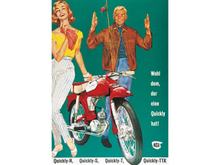 Cartaz publicitário para NSU Quick 42cm 29cm para Quickly N, S, T, TTK