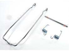 Gepäckträger Spannbügel Set Chrom mit Haltestift und Federn für Hercules, Prima, M, Optima