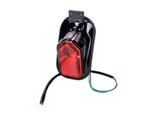 Rücklicht Kennzeichenhalter 150mm 85mm 100mm 50mm 6 Volt 12 21 Watt 5 für Harley, Chopper, Motorrad Umbau mit ABE