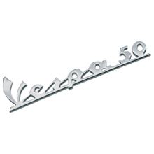 Embleem / belettering CIF " Vespa 50 " voor Vespa 50 L - 3 pinnen 135x35 mm