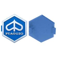 Emblém CIF 32x37mm modrý plast r.o252970 pro Vespa Classic N Plurimatic V5P2T FL PK XLS V5S2T PX MY HP V5N2T V5N1T T5 Elest. E GS P X XL V5X5T