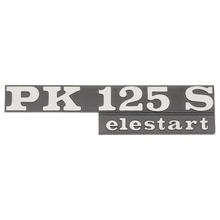 Embleem „PK 125 S Elestart“ voor zijkap Vespa