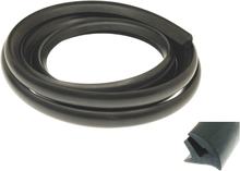Guarnizione laterale cofano CIF striscia di gomma rivestimento laterale, nero, 110cm per Piaggio Vespa PX / Arcobaleno