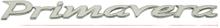 Emblem "Primavera" resin-coated self-adhesive chromed 153 mm for side cover Vespa Automatica
