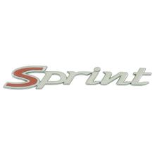 Emblem "Sprint" large 115 mm resin-coated self-adhesive chromed for side cover Vespa Automatica
