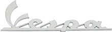 Embleem „Vespa“ klein 98 mm harsgecoat zelfklevend verchroomd voor voorste beenschild Vespa Automatica