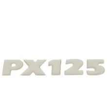 Embleem "PX 125" harsgecoat zelfklevend origineel voor zijkap Vespa PX 125