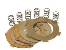Clutch disc set CIF Standard complete with 3 cork discs, 2 steel discs and 6 springs for Vespa PX 125 / 150 / Sprint