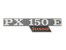 Embleem / Belettering CIF " PX 150 E lusso " zijkap voor Vespa PX 150 Lusso - 2 pinnen gatafstand 105mn