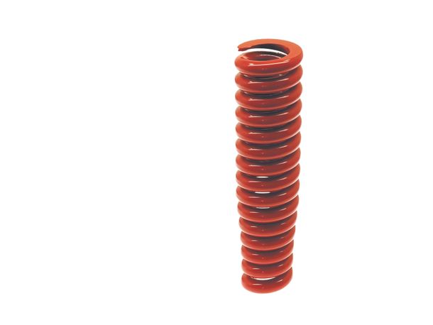 Vinutá pružina Carbone, pružina tlumiče nárazů zesílená + 25%, 165mm, červená