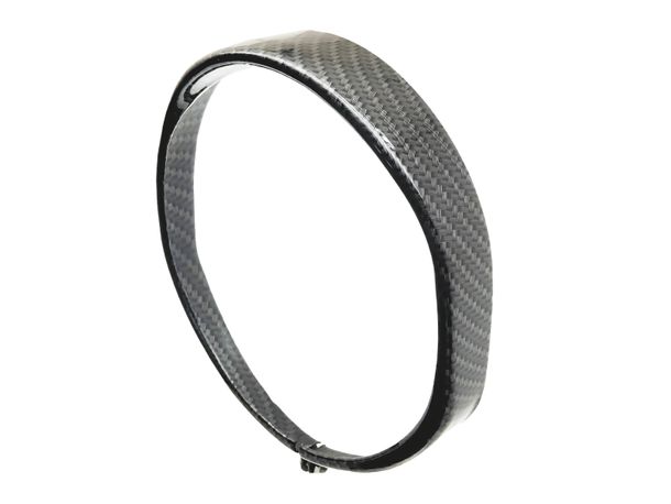 Scheinwerferring CIF Edelstahl Carbon-Look Ø 115mm für Vespa 50 / 90 SS / 90 R / 125 Primavera / ET3 / 125 / Super 125 / 150