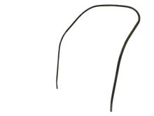 Bordo scudo gambe CIF alluminio nero opaco per Vespa 50 / 90 / 125 Primavera / ET3