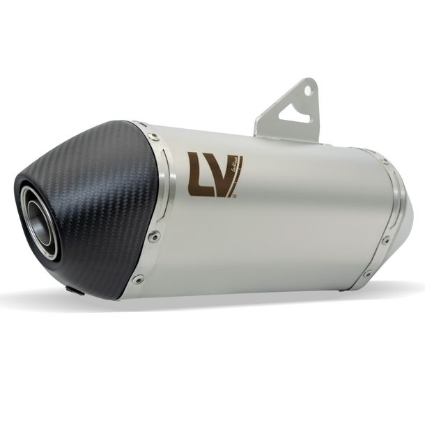Endschalldämpfer LeoVince LV-14 RACING Edelstahl, Carbon Kappe für CF Moto 700 MT ADV Bj. 2025 - 2026 E5+