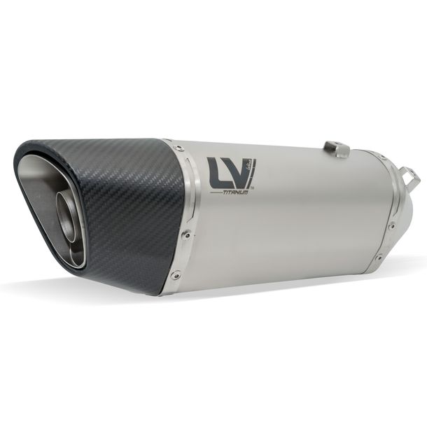 Endschalldämpfer LeoVince LV-14 R RACING Titanium, Carbon Kappe & Hitzeschild für KTM Duke / R 990 Bj. 2025 - 2026 E5+ / RC R 990 Bj. 2026 E5+