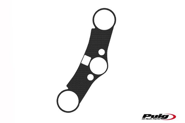 Holé ochranné samolepky na horní trojitý svěrák Puig Šedá 300 x 225 mm pro Honda CBR600RR, CBR600RR ABS ročníky výroby 2007 - 2016