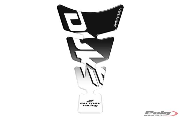 Protetor de Tanque Spirit Puig Preto 213 x 128 mm para KTM 125 Duke, 690 Duke, 390 Duke, 1290 Superduke R Ano. 2005 - 2026