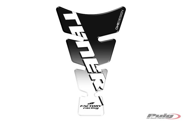Protetor de Tanque Spirit Puig Preto 213 x 128 mm para Yamaha Tenere 700, 700 Rally Edition, Tenere 700 World Raid Ano 2019 - 2026