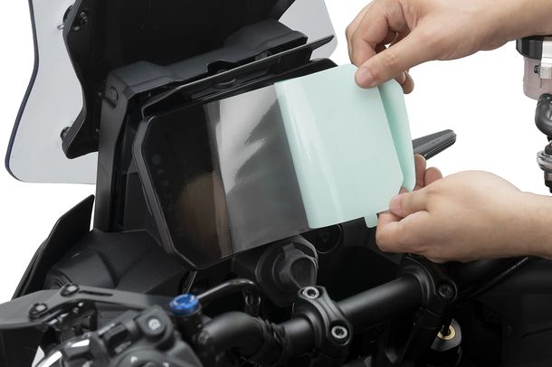 Dashboard Schutz Display Tacho Schutzfolie Puig Transparent 295 x 165 mm für Yamaha Tracer 9, 9 GT, Tracer 9 GT Plus, Tracer 9 Y-AMT Bj. 2025 - 2026