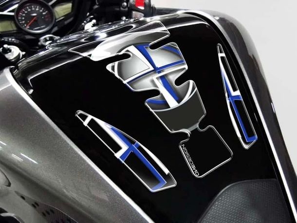 Protetor de Tanque Protector Wings Puig Preto 213 x 128 mm para BMW R1200GS, F650GS, F800GS, F650, F650 ST, R1200GS Adventure Ano de fabricação 1993 - 2021