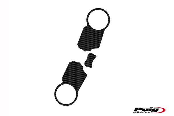 Adesivos de proteção para ponteiras de garfo nua Puig Cinza 300 x 225 mm para Honda CBR1000RR Fireblade Ano 2004 - 2007