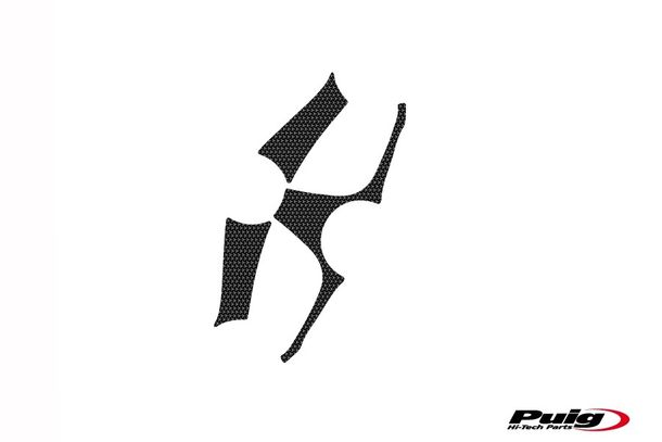Adesivi protettivi per piastre forcella superiori Puig Grigio 300 x 225 mm per BMW F800GS, F800 S Anno di produzione 2006 - 2021