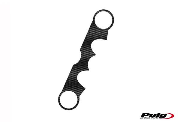 Odsłonięte naklejki ochronne na mostki widelca Puig Szary 300 x 225 mm do Suzuki GSX650F Rok produkcji 2008 - 2016