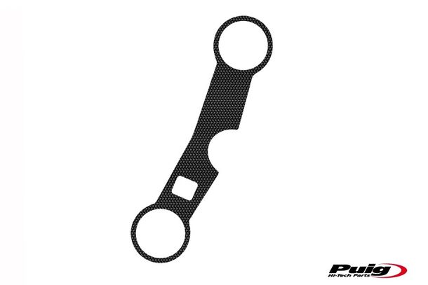 Odsłonięte naklejki ochronne na mostki widelca Puig Szary 300 x 225 mm do Suzuki GSX-R1000 Rok produkcji 2001 - 2002