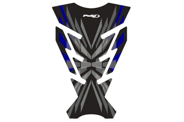 Ochranný kryt nádrže Puig Modrý 295 x 165 mm pro Yamaha YZF-R1, Honda CB600F Hornet, Kawasaki ZX-6R Ninja, Ducati 848 EVO, Suzuki GSX-R1300 Hayabusa, BMW R1200GS, Triumph Daytona 675, KTM 125 Duke, Aprilia Mana 850, MV Agusta Brutale 800