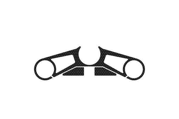 Odsłonięte naklejki ochronne na widełki przedniego zawieszenia Puig Szary 300 x 225 mm do Honda CBR500R Rok produkcji 2019 - 2021