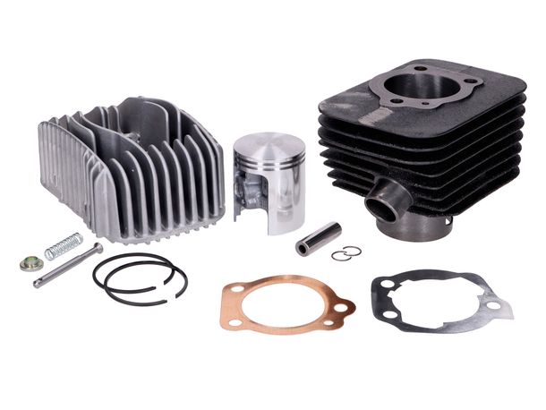 Zylinderkit Malossi 63ccm 43mm, 10mm Bolzen Gußeisen für Piaggio Bravo, Superbravo, Boss, Boxer, Ciao, Grillo, Si 50 2-Takt