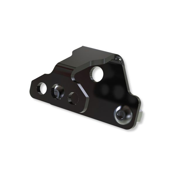 Kennzeichenbeleuchtungshalter Highsider PRO S ohne KZB, Stahl schwarz, 1 Stück