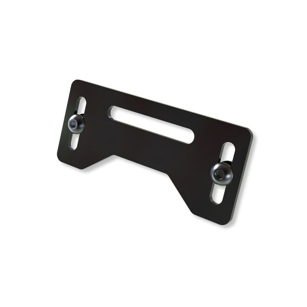 Kennzeichenbeleuchtungsplatte Highsider PRO, Stahl schwarz, 1 Stück